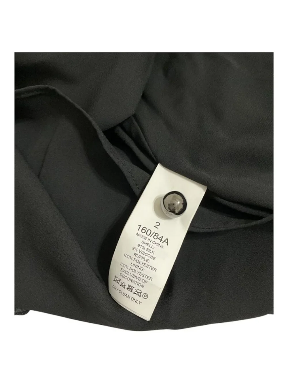 Kate Spade Silk Bakery Dot Devore Black Dress Women’s 2 NWT $498 MSRP - Picture 9 of 9